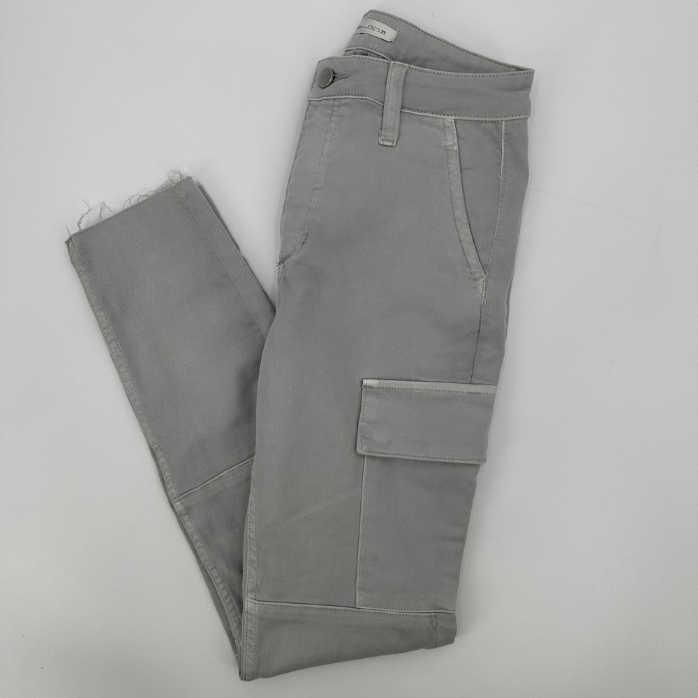 Favorite Daughter for Joe's Jeans Cargo Pants Womens 26 Gray Raw Hem Utility